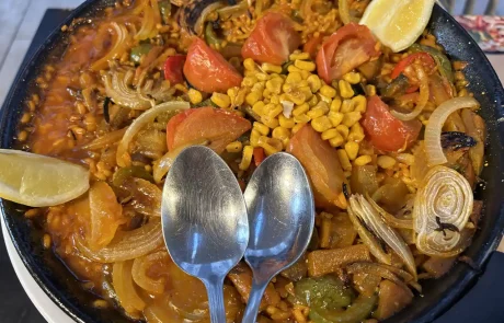 Vegetable Paella, Granada Vegetable Paella, Granada