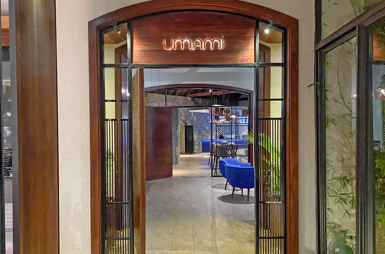 Entrance to Umami, Dinarobin Beachcomber Golf Resort & Spa, Mauritius